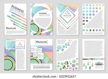 Abstract vector layout background set. For art template design, list, front page, mockup brochure theme style, banner, idea, cover, booklet, print, flyer, book, blank, card, ad, sign, sheet,, a4.