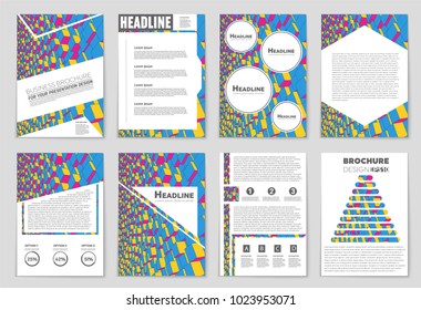 Abstract vector layout background set. For art template design, list, front page, mockup brochure theme style, banner, idea, cover, booklet, print, flyer, book, blank, card, ad, sign, sheet, a4