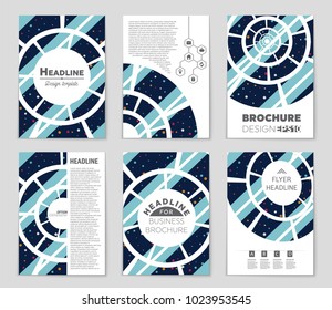Abstract vector layout background set. For art template design, list, front page, mockup brochure theme style, banner, idea, cover, booklet, print, flyer, book, blank, card, ad, sign, sheet, a4
