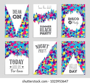 Abstract vector layout background set. For art template design, list, front page, mockup brochure theme style, banner, idea, cover, booklet, print, flyer, book, blank, card, ad, sign, sheet, a4.