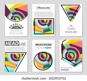Abstract vector layout background set. For art template design, list, front page, mockup brochure theme style, banner, idea, cover, booklet, print, flyer, book, blank, card, ad, sign, sheet, a4