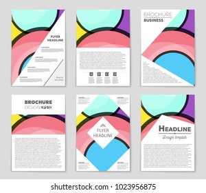 Abstract vector layout background set. For art template design, list, front page, mockup brochure theme style, banner, idea, cover, booklet, print, flyer, book, blank, card, ad, sign, sheet,, a4.
