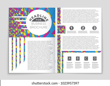 Abstract vector layout background set. For art template design, list, front page, mockup brochure theme style, banner, idea, cover, booklet, print, flyer, book, blank, card, ad, sign, sheet, a4