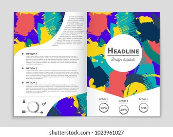 Abstract vector layout background set. For art template design, list, front page, mockup brochure theme style, banner, idea, cover, booklet, print, flyer, book, blank, card, ad, sign, sheet, a4