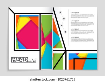 Abstract vector layout background set. For art template design, list, front page, mockup brochure theme style, banner, idea, cover, booklet, print, flyer, book, blank, card, ad, sign, sheet,, a4.
