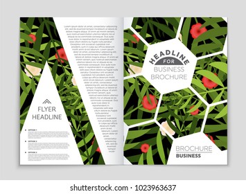 Abstract vector layout background set. For art template design, list, front page, mockup brochure theme style, banner, idea, cover, booklet, print, flyer, book, blank, card, ad, sign, sheet, a4