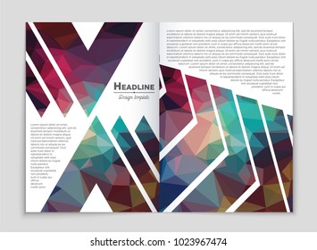 Abstract vector layout background set. For art template design, list, front page, mockup brochure theme style, banner, idea, cover, booklet, print, flyer, book, blank, card, ad, sign, sheet, a4