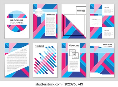 Abstract vector layout background set. For art template design, list, front page, mockup brochure theme style, banner, idea, cover, booklet, print, flyer, book, blank, card, ad, sign, sheet, a4