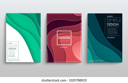 Abstract vector layout background set. For art template design, list, front page, mockup, brochure, banner, cover, booklet, print, flyer, book, blank, card. Color squares.