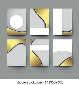 Abstract vector layout background set. For art template design, list, front page, mockup brochure theme style, banner, idea, cover, booklet, print, flyer, book, blank, card, ad, sign, sheet