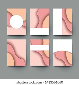 Abstract vector layout background set. For art template design, list, front page, mockup brochure theme style, banner, idea, cover, booklet, print, flyer, book, blank, card, ad, sign, shee