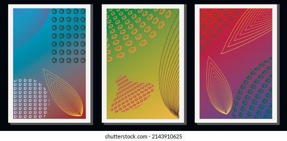 Abstract vector layout background set. For artistic design templates, list, home page, layout, brochure, banner, cover, booklet, print, flyer, book, letterhead, card. Colored squares.