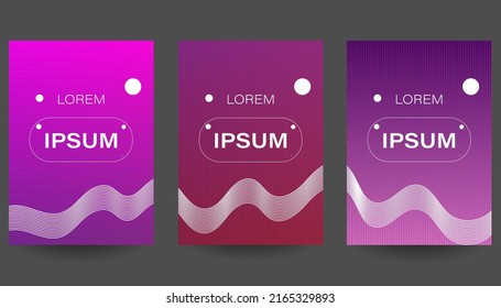 Abstract vector layout background set. For art template design, list, page, mockup brochure theme style, banner, idea, cover, booklet, print, flyer.