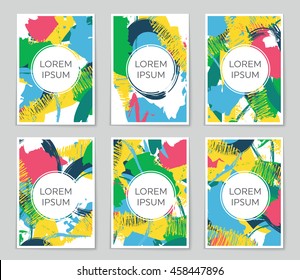Abstract vector layout background set. For art template design, list, page, mockup brochure theme style, banner, idea, cover, booklet, print, flyer, book, blank, card, ad, sign, sheet, flyer, a4.