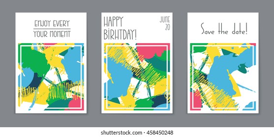 Abstract vector layout background set. For art template design, list, page, mockup brochure theme style, banner, idea, cover, booklet, print, flyer, book, blank, card, ad, sign, sheet, flyer, a4.