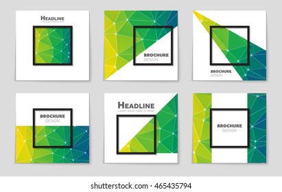 Abstract vector layout background set. For art template design, list, page, mockup brochure theme style, banner, idea, cover, booklet, print, flyer, book, blank, card, ad, sign, sheet, flyer, a4.