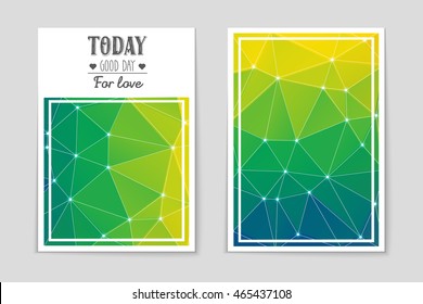 Abstract vector layout background set. For art template design, list, page, mockup brochure theme style, banner, idea, cover, booklet, print, flyer, book, blank, card, ad, sign, sheet, flyer, a4.
