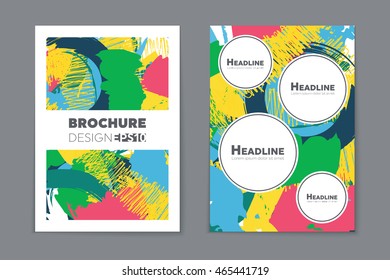Abstract vector layout background set. Art template design, list, page, mockup brochure style, banner, cover, booklet, print, flyer, book, blank, card, ad, sign, sheet, flyer, a4.