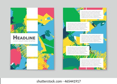 Abstract vector layout background set. Art template design, list, page, mockup brochure style, banner, cover, booklet, print, flyer, book, blank, card, ad, sign, sheet, flyer, a4.