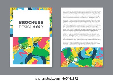 Abstract vector layout background set. Art template design, list, page, mockup brochure style, banner, cover, booklet, print, flyer, book, blank, card, ad, sign, sheet, flyer, a4.
