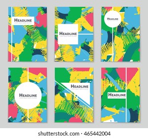 Abstract vector layout background set. Art template design, list, page, mockup brochure style, banner, cover, booklet, print, flyer, book, blank, card, ad, sign, sheet, flyer, a4.