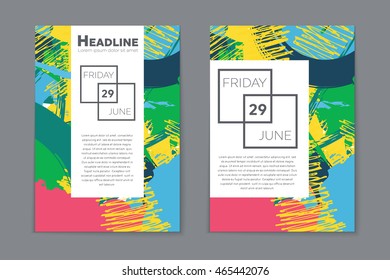 Abstract vector layout background set. Art template design, list, page, mockup brochure style, banner, cover, booklet, print, flyer, book, blank, card, ad, sign, sheet, flyer, a4.