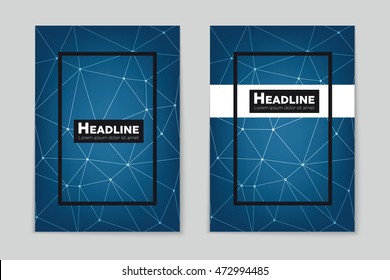 Abstract vector layout background set. For art template design, list, page, mockup brochure theme style, banner, idea, cover, booklet, print, flyer, book, blank, card, ad, sign, sheet, flyer, a4.