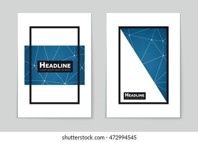 Abstract vector layout background set. For art template design, list, page, mockup brochure theme style, banner, idea, cover, booklet, print, flyer, book, blank, card, ad, sign, sheet, flyer, a4.