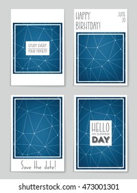 Abstract vector layout background set. For art template design, list, page, mockup brochure theme style, banner, idea, cover, booklet, print, flyer, book, blank, card, ad, sign, sheet, flyer, a4.