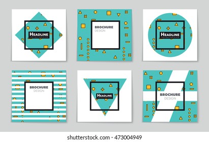 Abstract vector layout background set. For art template design, list, page, mockup brochure theme style, banner, idea, cover, booklet, print, flyer, book, blank, card, ad, sign, sheet, flyer, a4.