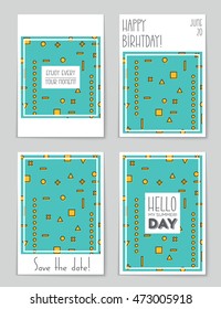 Abstract vector layout background set. For art template design, list, page, mockup brochure theme style, banner, idea, cover, booklet, print, flyer, book, blank, card, ad, sign, sheet, flyer, a4.