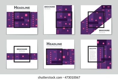 Abstract vector layout background set. For art template design, list, page, mockup brochure theme style, banner, idea, cover, booklet, print, flyer, book, blank, card, ad, sign, sheet, flyer, a4.