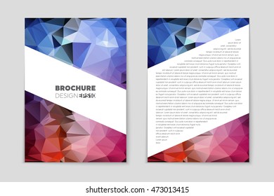 Abstract vector layout background set. For art template design, list, page, mockup brochure theme style, banner, idea, cover, booklet, print, flyer, book, blank, card, ad, sign, sheet, flyer, a4.