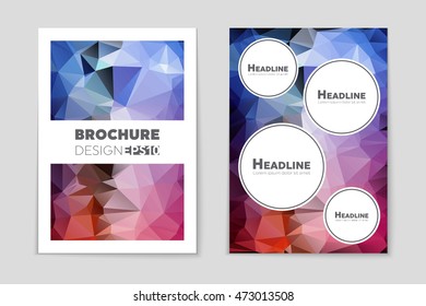 Abstract vector layout background set. For art template design, list, page, mockup brochure theme style, banner, idea, cover, booklet, print, flyer, book, blank, card, ad, sign, sheet, flyer, a4.