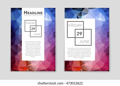 Abstract vector layout background set. For art template design, list, page, mockup brochure theme style, banner, idea, cover, booklet, print, flyer, book, blank, card, ad, sign, sheet, flyer, a4.