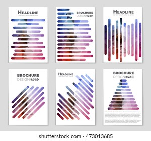 Abstract vector layout background set. For art template design, list, page, mockup brochure theme style, banner, idea, cover, booklet, print, flyer, book, blank, card, ad, sign, sheet, flyer, a4.