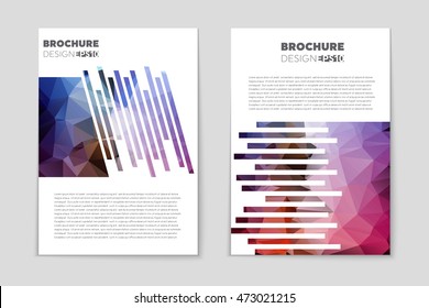 Abstract vector layout background set. For art template design, list, page, mockup brochure theme style, banner, idea, cover, booklet, print, flyer, book, blank, card, ad, sign, sheet, flyer, a4.