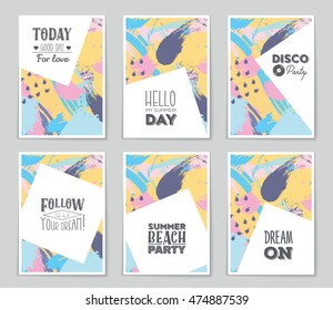 Abstract vector layout background set. For art template design, list, page, mockup brochure theme style, banner, idea, cover, booklet, print, flyer, book, blank, card, ad, sign, sheet, flyer, a4.