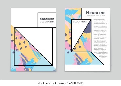 Abstract vector layout background set. For art template design, list, page, mockup brochure theme style, banner, idea, cover, booklet, print, flyer, book, blank, card, ad, sign, sheet, flyer, a4.
