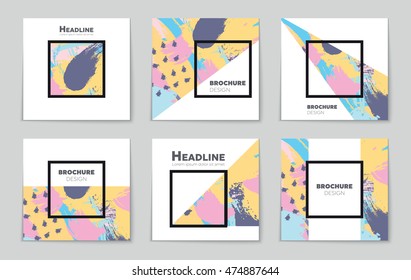 Abstract vector layout background set. For art template design, list, page, mockup brochure theme style, banner, idea, cover, booklet, print, flyer, book, blank, card, ad, sign, sheet, flyer, a4.