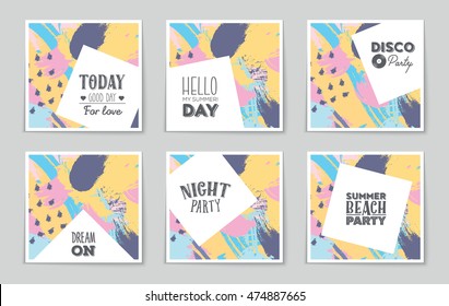 Abstract vector layout background set. For art template design, list, page, mockup brochure theme style, banner, idea, cover, booklet, print, flyer, book, blank, card, ad, sign, sheet, flyer, a4.