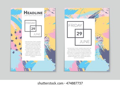 Abstract vector layout background set. For art template design, list, page, mockup brochure theme style, banner, idea, cover, booklet, print, flyer, book, blank, card, ad, sign, sheet, flyer, a4.