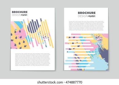 Abstract vector layout background set. For art template design, list, page, mockup brochure theme style, banner, idea, cover, booklet, print, flyer, book, blank, card, ad, sign, sheet, flyer, a4.