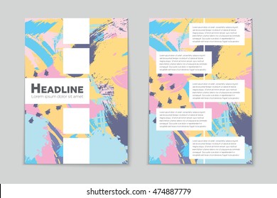 Abstract vector layout background set. For art template design, list, page, mockup brochure theme style, banner, idea, cover, booklet, print, flyer, book, blank, card, ad, sign, sheet, flyer, a4.
