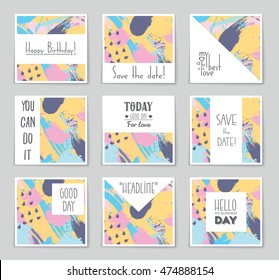 Abstract vector layout background set. For art template design, list, page, mockup brochure theme style, banner, idea, cover, booklet, print, flyer, book, blank, card, ad, sign, sheet, flyer, a4.