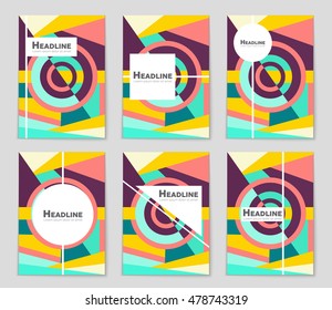 Abstract vector layout background set. For art template design, list, page, mockup brochure theme style, banner, idea, cover, booklet, print, flyer, book, blank, card, ad, sign, sheet, flyer, a4.