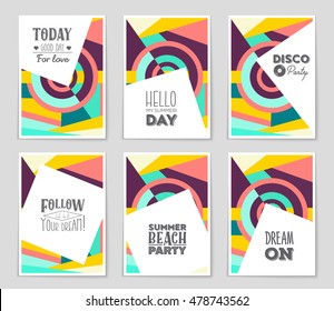 Abstract vector layout background set. For art template design, list, page, mockup brochure theme style, banner, idea, cover, booklet, print, flyer, book, blank, card, ad, sign, sheet, flyer, a4.