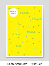 Abstract vector layout background set. For art template design, list, page, mockup brochure theme style, banner, idea, cover, booklet, print, flyer, book, blank, card, ad, sign, sheet, flyer, a4.