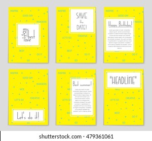 Abstract vector layout background set. For art template design, list, page, mockup brochure theme style, banner, idea, cover, booklet, print, flyer, book, blank, card, ad, sign, sheet, flyer, a4.