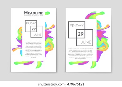 Abstract vector layout background set. For art template design, list, page, mockup brochure theme style, banner, idea, cover, booklet, print, flyer, book, blank, card, ad, sign, sheet, flyer, a4.